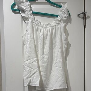 Women’s Summer Lounge Set Ruffle Shoulder Strap Tank Tops Drawstring Shorts Set